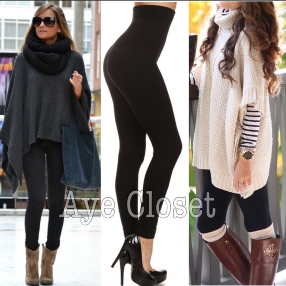 High waist compression tummy control Leggings OS